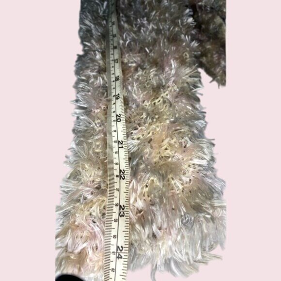 Sideffects Womens Faux Fur Cardigan Sweater Medium Made In Hong Kong - Picture 8 of 10